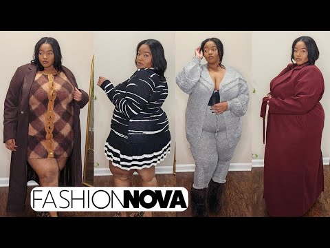 Fashion Nova Curve Winter Try On Haul | Trench Coats And More! | Victoria Lashay