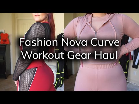 Fashion Nova Curve Workout Gear Try-On Haul | Ruby Red