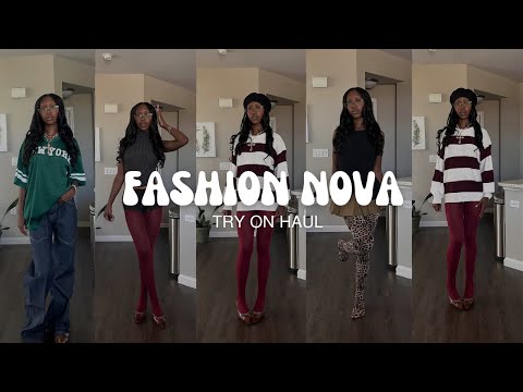 FASHION NOVA FALL TRY ON HAUL| Fall outfits, streetwear, casual fits, y2k, fashion trends