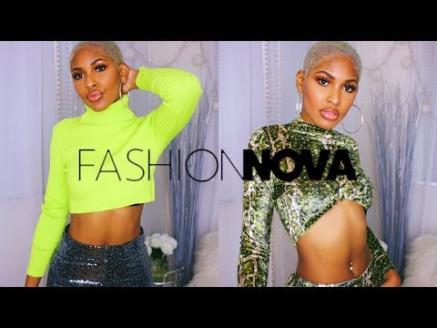 Fashion Nova Holiday Clothing Try On Haul *SUPER SPARKLY*