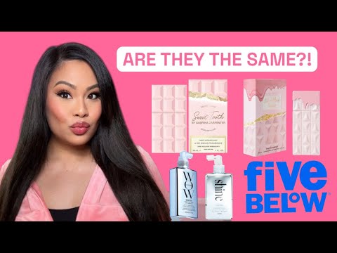 FIVE BELOW DUPES: Sabrina Carpenter Perfume + Color Wow Hair Dupe test & HAUL. Girly Finds 💖✨