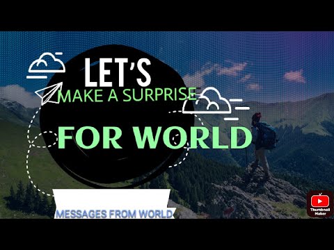 FOR A CLEAR WORLD!  -1 LETS MAKE A SURPRISE FOR WORLD ! #world  #love  💚💚💚💚💚💚