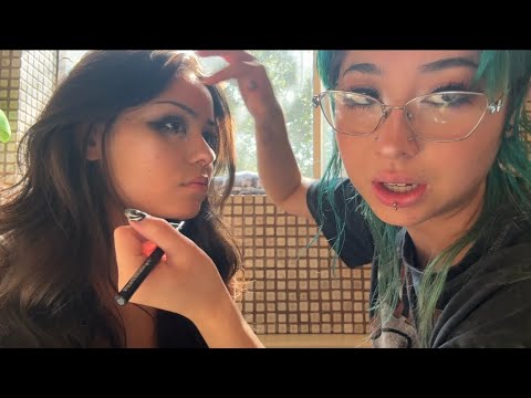 Friend turns me into an Egirl ASMR