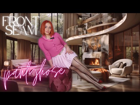 Front Seam Black. 💗 Pantyhose & Red Louboutin Heels 👠