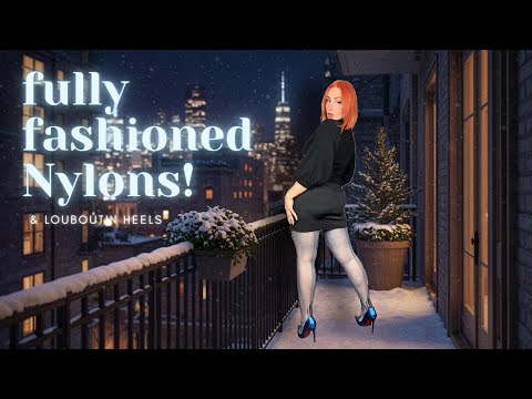 Fully Fashioned Nylons🤩in Blue Color! 🩵💙