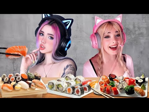 Gamer Girl Sushi Mukbang | Gloom-E-Girl