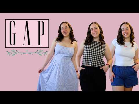 Gap Spring Clothing Haul + Review | Midsize Spring Dresses, Linen, and More!