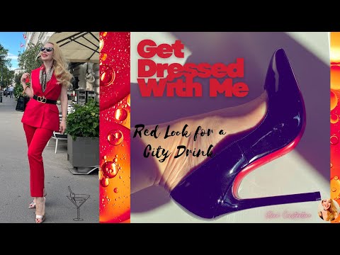 GET DRESSED with ME: Red Look for a City Drink