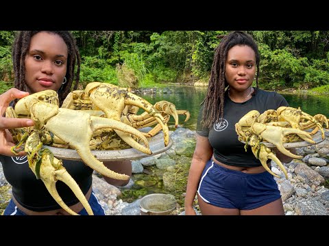 GIANT LAND CRAB CATCHING – Jamaica Coconut Curry Style