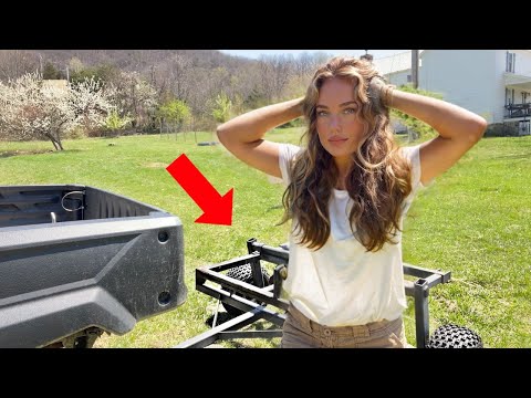 Girl vs PLOW • 😅 Building a Deer Proof Garden Fence • Part 3