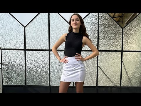 GLAMOUR MODELING EDITORIAL:Bodysuit, Pantyhose, Stockings, Tights, High Heels, Mini Short Skirt