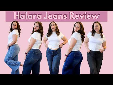 Halara Wide Leg Jeans Try-On Haul | The Best Jeans for Curves!