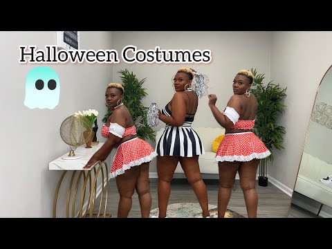 Halloween 🎃 try on haul👻 | curvy girls | Trick or Treat 🧝‍♀️