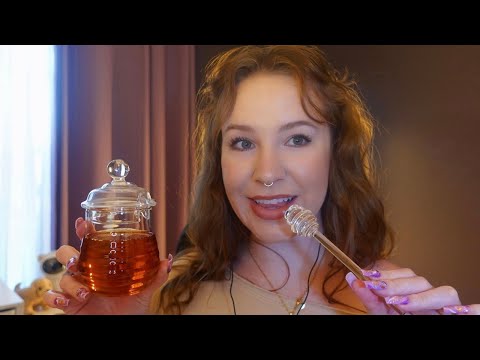 Honey spoons, mouth sounds, & visuals | Tingle Master ASMR