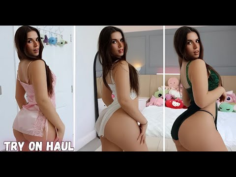 *HOT*  TRANSPARENT MINI SLIPDRESS TRY ON HAUL | Lauren Alexis