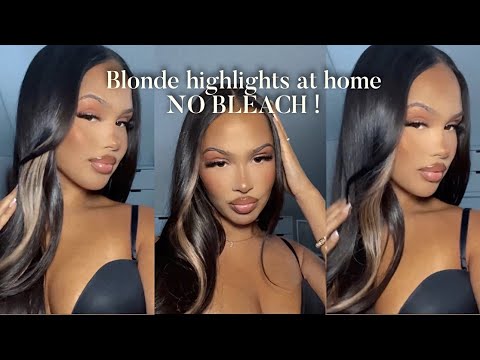 How I do blonde semi – permanent highlights at home ! NO BLEACH ! @eemmahallberg