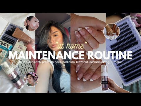 HOW TO DO AN AT HOME MAINTENANCE ROUTINE | be a baddie on a budget