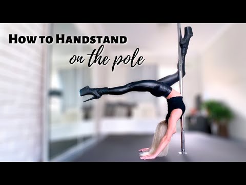 How To Do This BEAUTIFUL HANDSTAND VARIATION On The POLE: Step by Step Pole Dance Tutorial