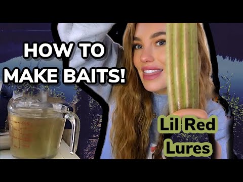How to Make Soft Plastic Fishing Baits 101 with Lil Red Lures (hand injection)