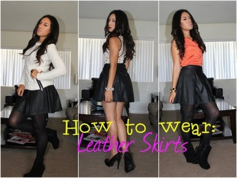How to style: Leather Skirt
