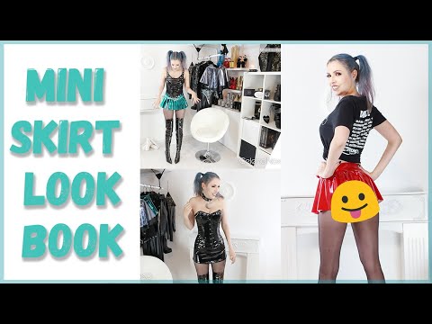 How to style Mini Skirts – new Lookbook with faux leather and PVC – 6 Looks 🤩 featuring Up2Step