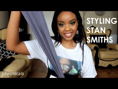 How To Style White Adidas Stan Smith Sneakers With Pantyhose