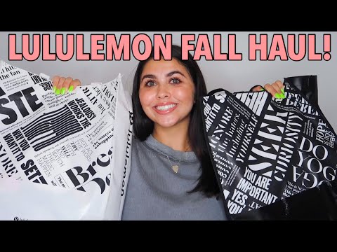 *HUGE* FALL LULULEMON TRY ON HAUL! (So much new stuff) *FALL 2020*