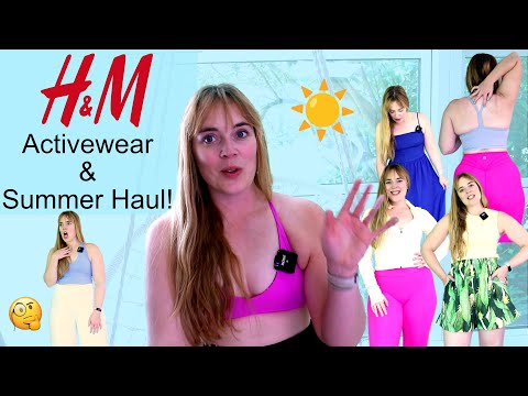 HUGE H&M Activewear & Summer Clothing Haul | Try On & Review Ft. The Best Summer Pants!