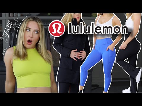 HUGE Lululemon FALL HAUL 🍁 Outerwear, FLARE Legging and Jeans Try On!