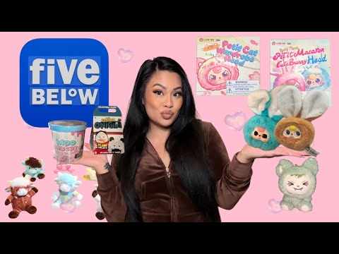 I FOUND the Rare Baby Three Blind Boxes at Five Below!! 💗 | Labubu Dupes + Beauty Haul | gift ideas