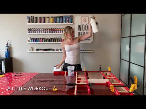 I recycled my walnut wood scraps and made this