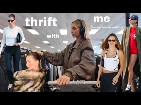 I THRIFTED HAILEY BIEBER'S OUTFITS + *TRY ON*