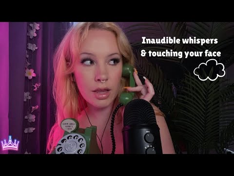 Inaudible whispering & touching your face | Tingle Master ASMR