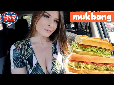 Jersey Mike's Mukbang 🥪 Just Chatting 🥤 Natalie Nightwolf Eats