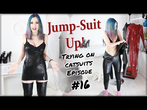 JumpSuit! Up No. 16 – Faux Leather Biker look Catsuit from Foggi