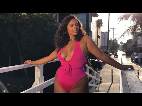 Kayla Jane –  Venice Canals PRETTY LITTLE THING Curvy Fashion Shoot