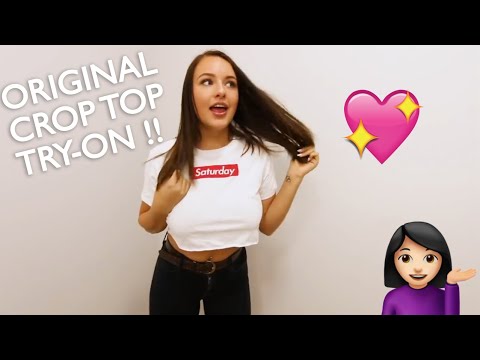 Kendra Rowe | Original mini crop top try-on haul | Styling transparent tops