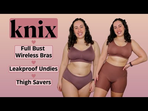 Knix Thigh Savers and Good to Go Bra Try On and Review