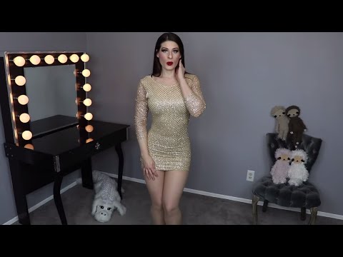 Leather Skirt, PVC Puffer Jacket, Glitter Bodycon Dress | Shyfull Try On Haul 2019  ❤️