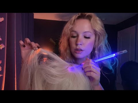Lice check, scalp massage, & shampooing your hair | Personal Attention ASMR