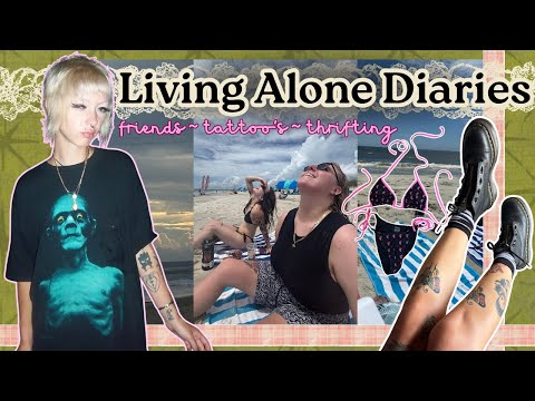 LIVING ALONE DIARIES (week 2)| friends, new tattoo, beach days