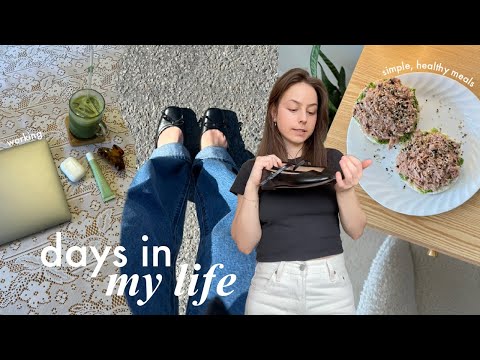 living at home diaries | healthy meals, movement, spring shopping & slow days