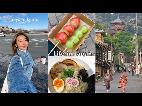 LIVING IN JAPAN | a few days in Kyoto, best food spots, yummy Japanese food, exploring!