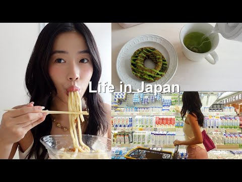 LIVING IN JAPAN | daily groceries, 7-eleven food, thrift shopping in tokyo & museum date!
