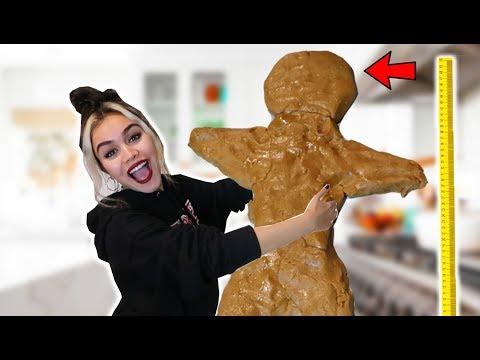 making a LIFE SIZE ginger bread man
