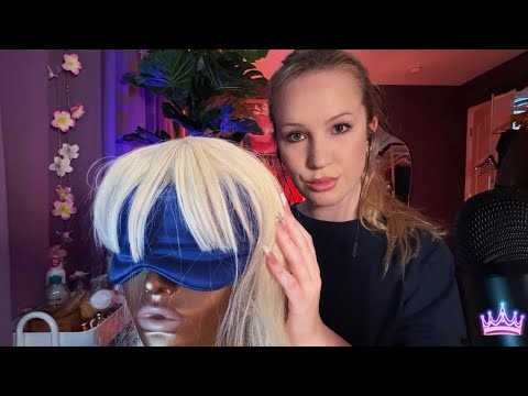 Mannequin head & body massage (with inaudible whispers) | Tingle Master ASMR