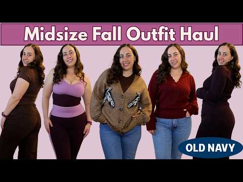 Massive Fall Old Navy Haul | Affordable Midsize Outfits for the Fall Season!