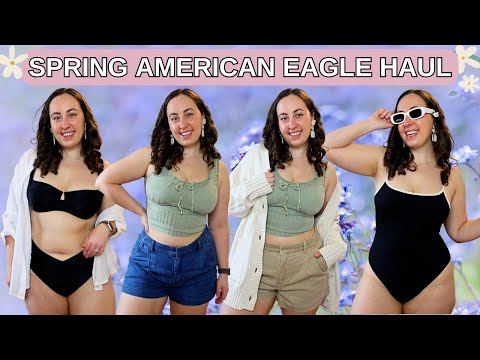 MASSIVE Spring American Eagle and Aerie Haul | Denim, Shorts, Swimwear, and More!