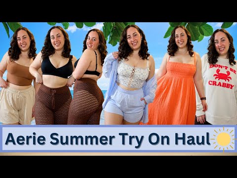 MASSIVE Summer Vacation Aerie Try On Haul | Dresses, Sets, and More!