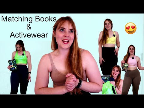 Matching My Activewear Outfits To Pretty Book Covers | Trying On New Outfit Ideas